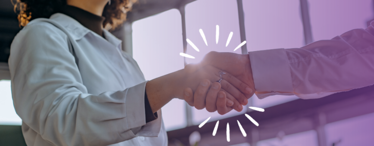 two people shaking hands
