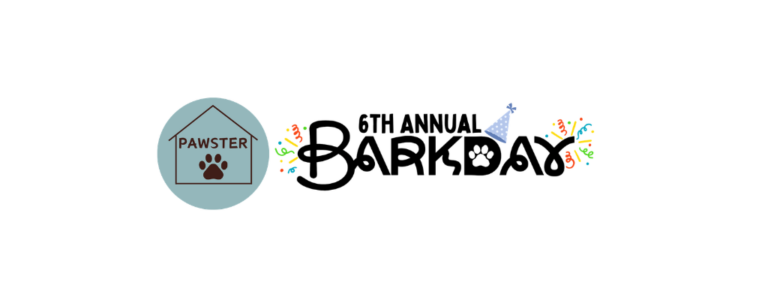 Branded social media graphics for Pawster's 6th Annual Barkday Fundraiser